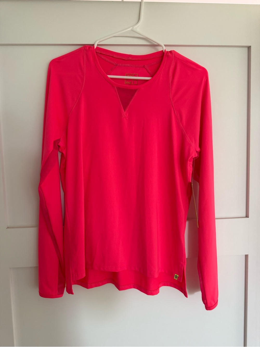 Lucky in Love Hot Pink UV Long-Sleeve Women's Top